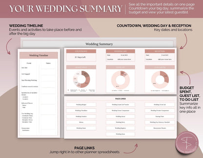 Foreverplanned™ Hochzeitsplaner für Excel & Google Sheets